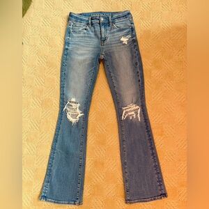 American Eagle Outfitters High Waisted Skinny Kick Jeans